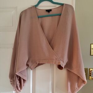 Topshop cropped blouse
